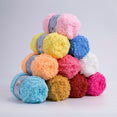Soft Smooth Yarn Baby Knitting Wool Yarn Thick Yarn Fiber Velvet Yarn Hand Knitting Wool Crochet Yarn for DIY Sweater