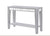ARGENTO | Metallic Silver Console Table Shelf | Hallway Table with Mirror Inlaid |