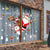 Cartoon Christmas Stickers for Window Showcase Removable Santa Clause Snowman Decal Adhesive PVC New Year Glass Mural Home Decor