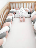 Baby Bumper Bed Braid Knot Pillow Cushion Bumper Tresse De Lit Bebe Crib Protector Cot Bumper Room Decor Crib Bedding Set
