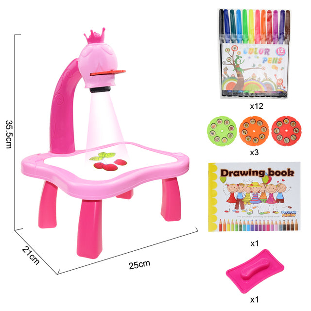 Mini LED Projector Art Drawing Table Light Toy For Kids Educational  Learning Paint Tool Craft From Bong08, $13.15