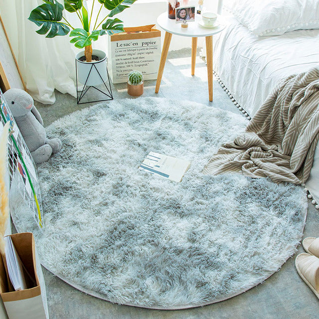 Bubble Kiss Thick Round Rug Carpets for Living Room Soft Home