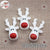 10pcs Christmas white reindeer Resin flatback Cabochon Art Supply Decoration Charm Craft 19x30mm